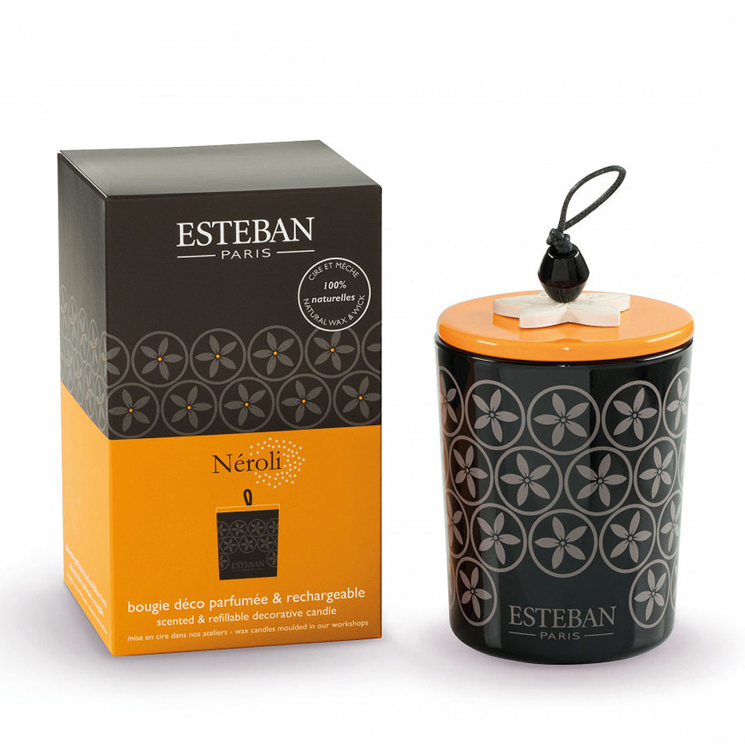 NEROLI - REFILLABLE DECORATIVE SCENTED CANDLE 170 g | ESTEBAN