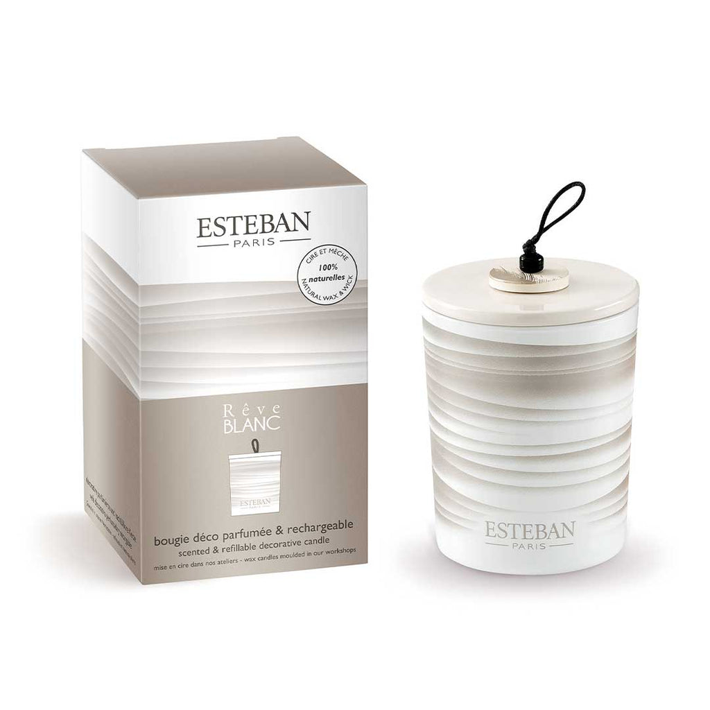 REVE BLANC - Refillable Decorative Candle